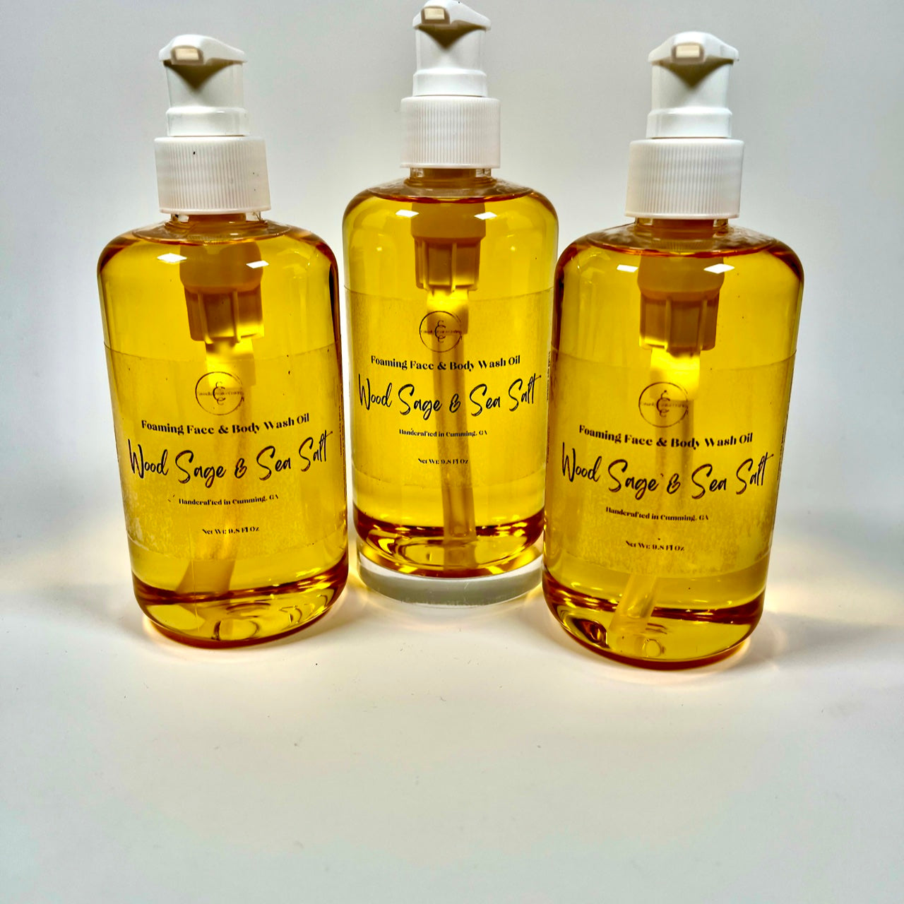 Foaming Face & Body Wash Oil/Moisturizing/Oil/Lightly Fragranced/Oil to Foamy Milky Cleanser