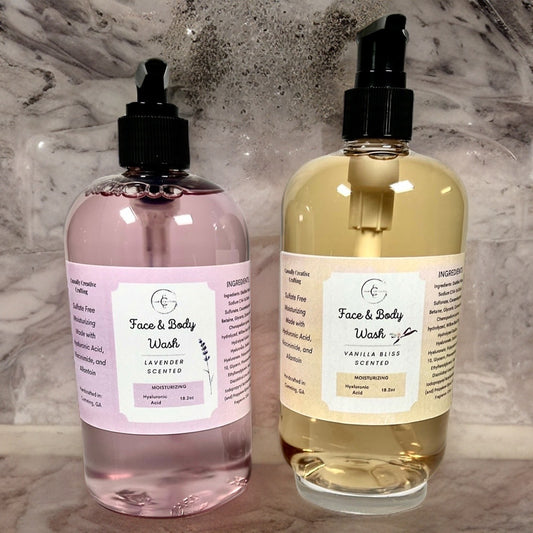 Face Wash and Body Wash Gel/Hyaluronic Acid/Glycerin/Moisturizing